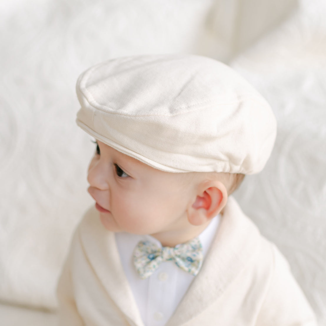 Petite Fleur Blue Bow Tie & Boutonniere