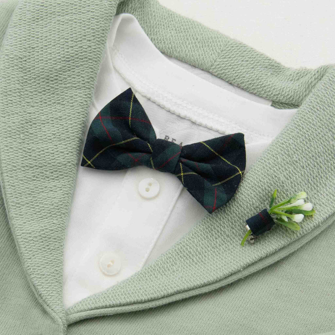 Cole Bow Tie & Boutonniere Set