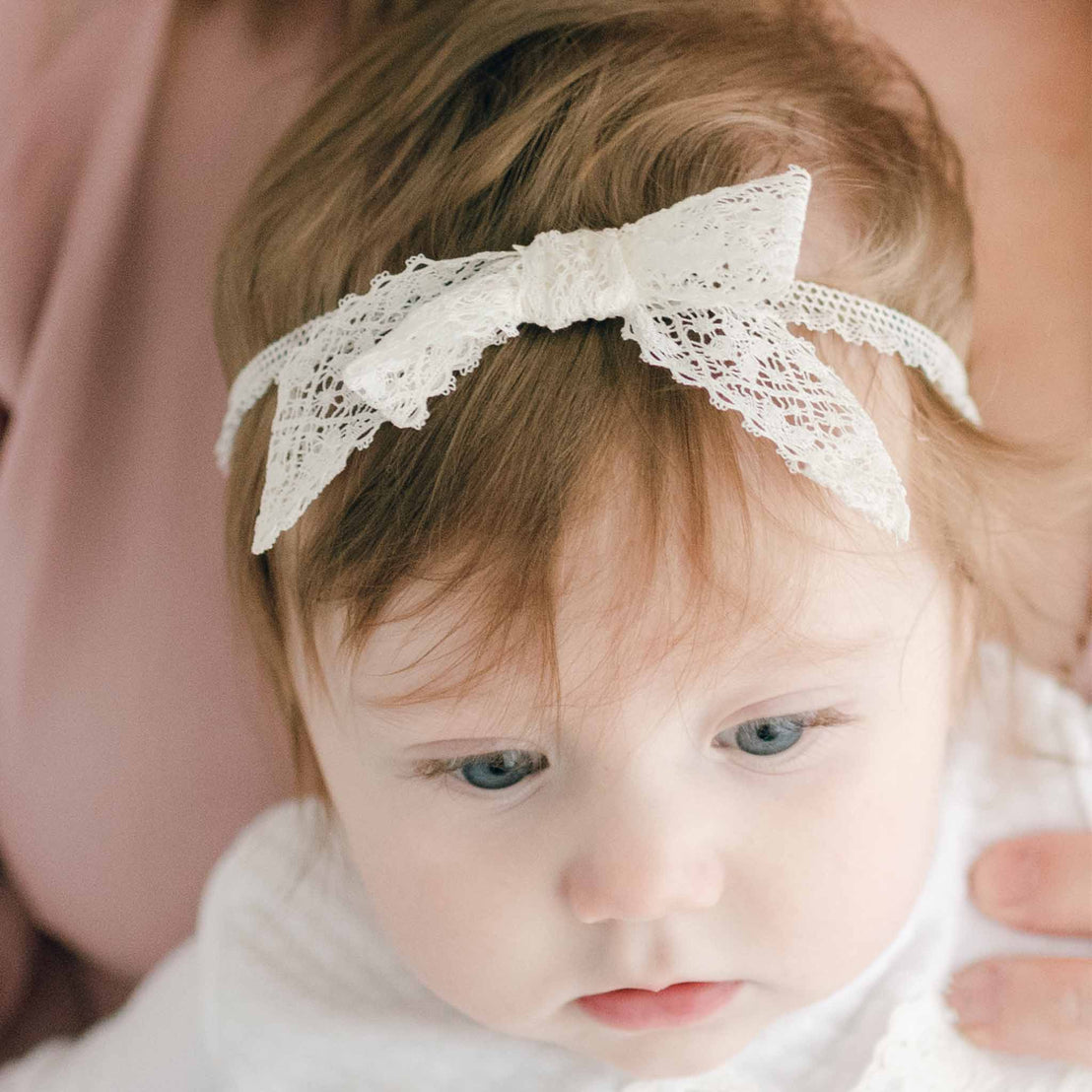 Hailey lace bow headband