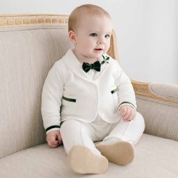 Noah 3-Piece Suit | Green Trim