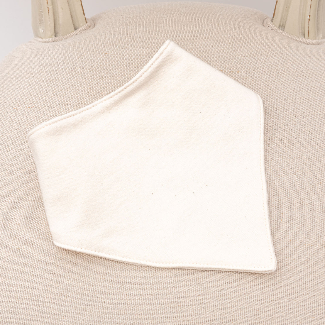 Flat lay photo of the french terry cotton Braden Bib