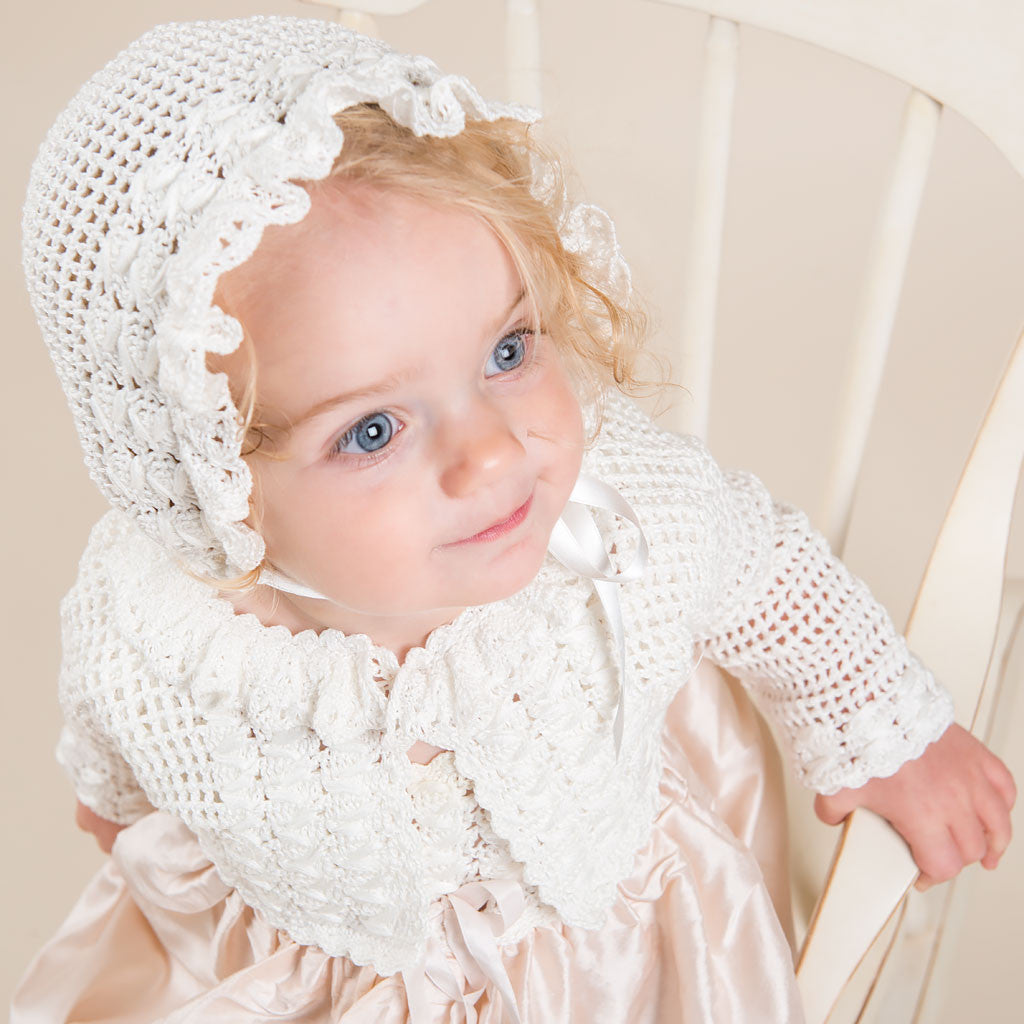 Marita Hand-loomed Sweater & Bonnet