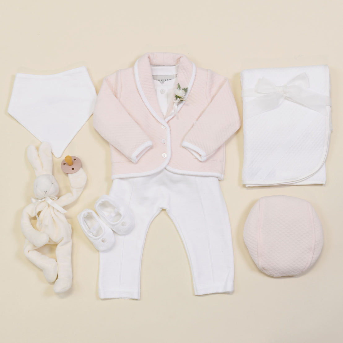 Asher Blush 3-Piece Suit